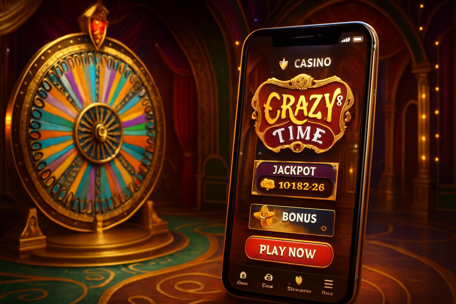 Crazy Time live show lobby